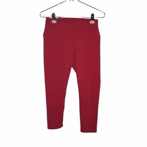 Alo Red Cropped Leggings Medium